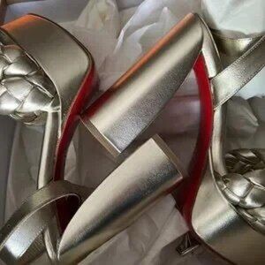Christian louboutin sandal platform shoes perfect for wedding -Party night out